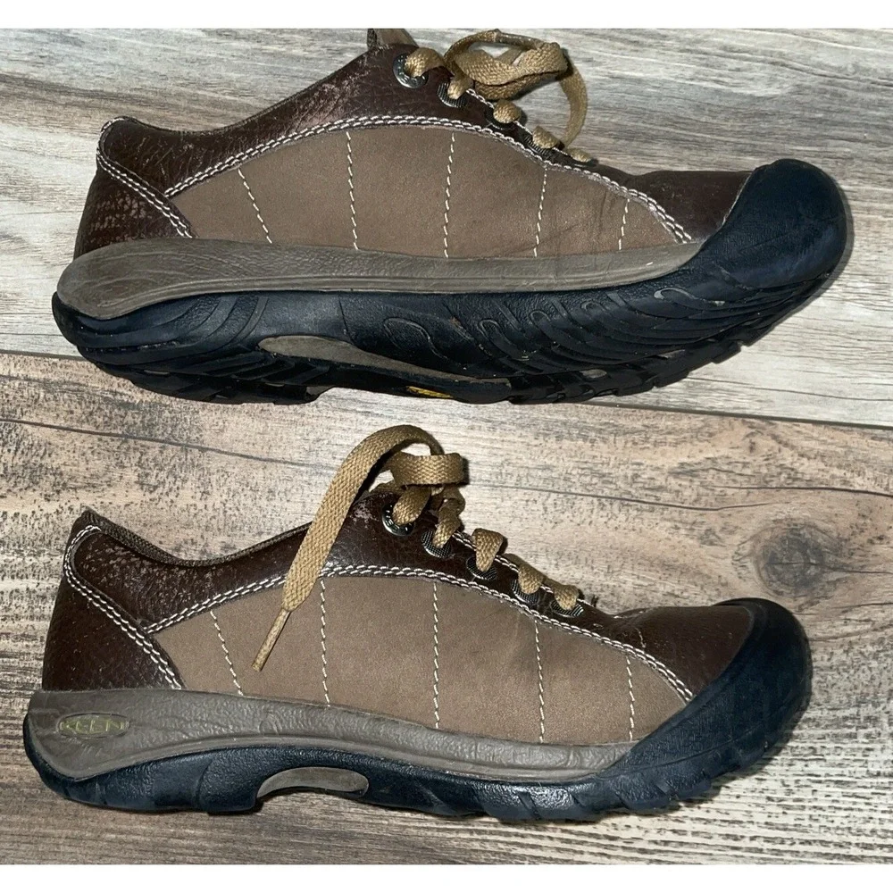 Keen Womens‎ Size 6 Presidio Cascade Brown Leather Lace Up Shoes Hiking
